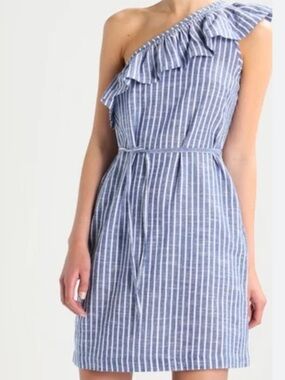 MADEWELL ONE SHOULDER MINI DRESS